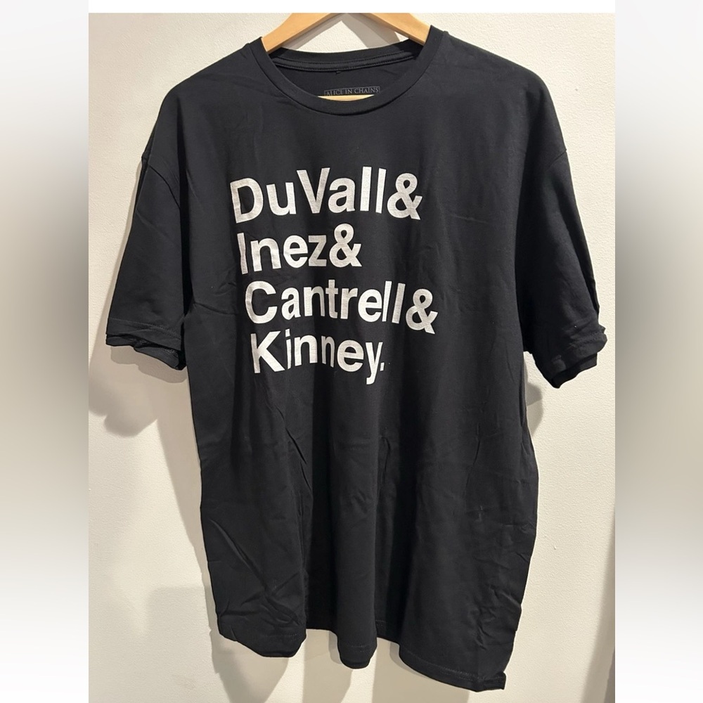 Alice In Chains Promotional T-shirt Black XL Names Of Band Members, New - Picture 2 of 6